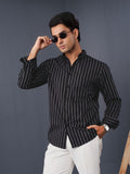 AUTUMN Black Striped Shirt [Most Requested] - BazeLine