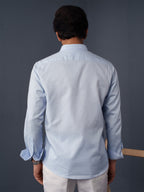 AUTUMN Light Blue Solid Shirt - BazeLine