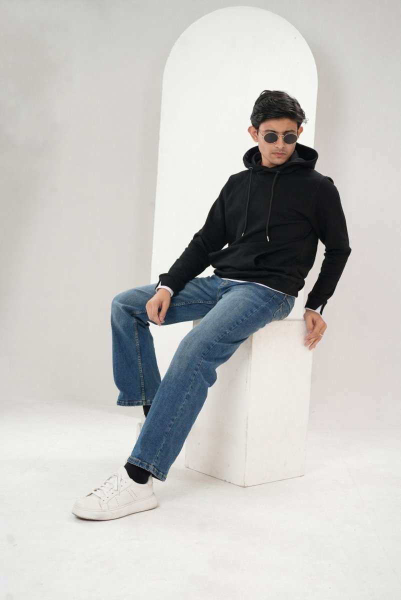 AWAAD Black Hoodie - BazeLine