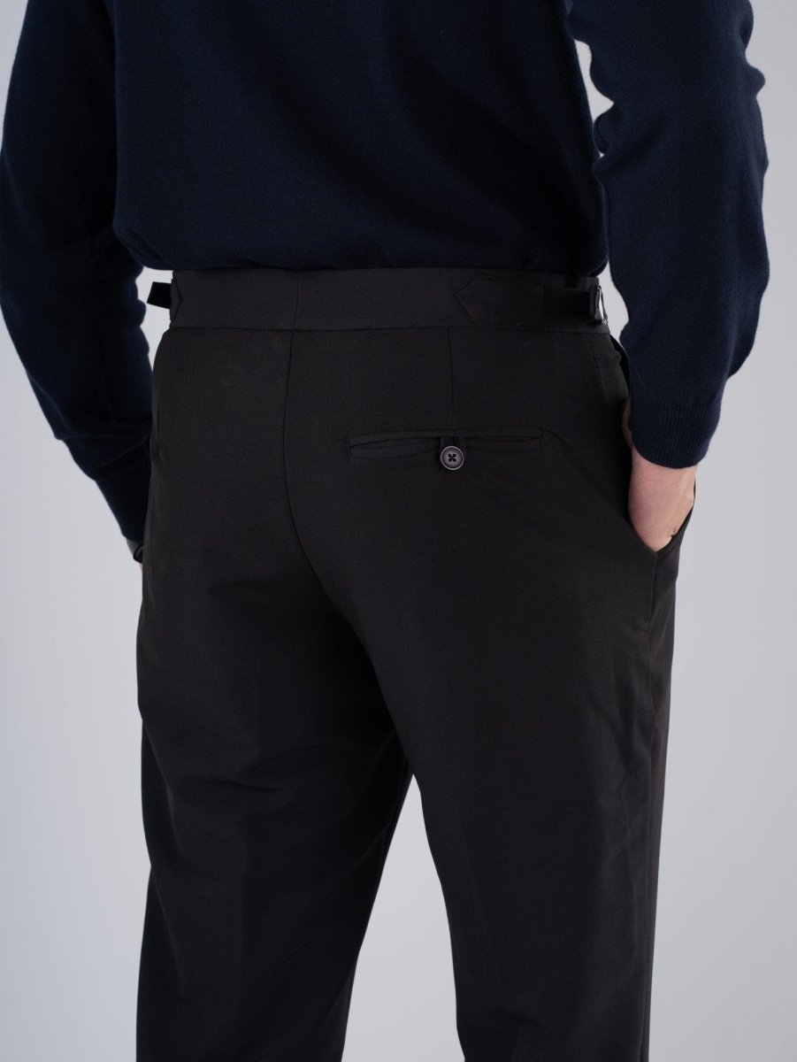 Black Gurkha Bootcut Pant - BazeLine