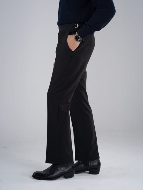 Black Gurkha Bootcut Pant - BazeLine