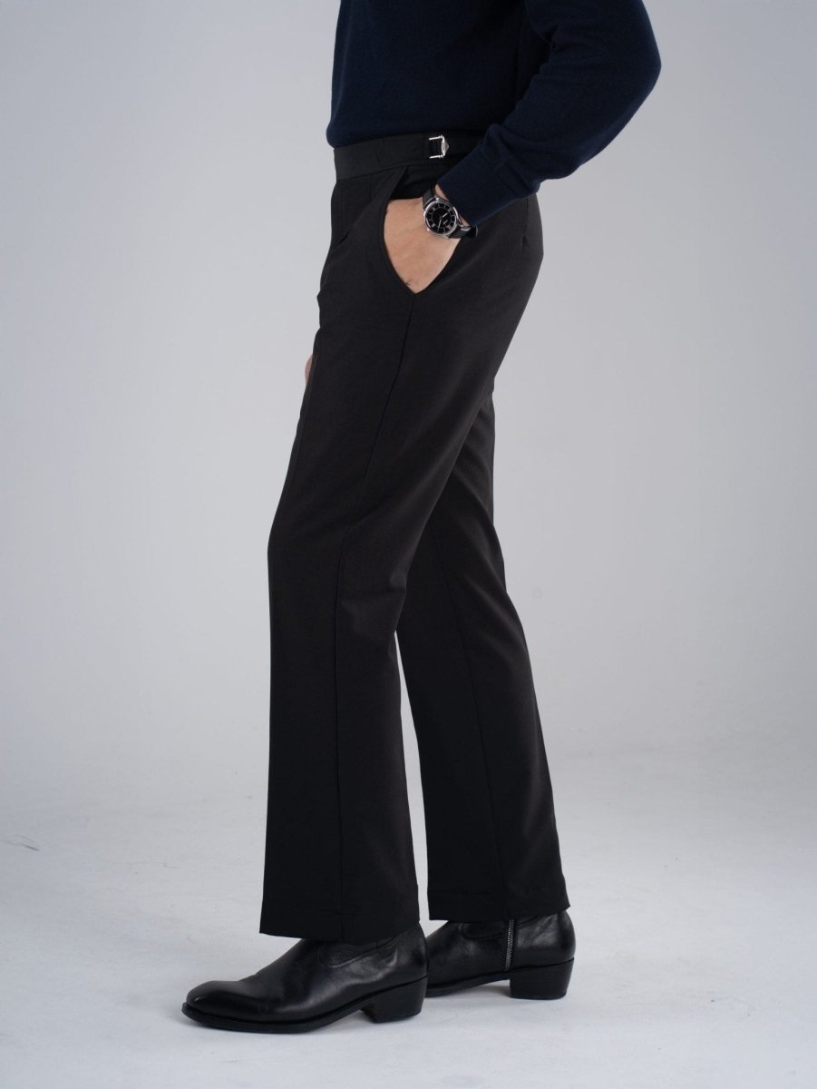 Black Gurkha Bootcut Pant - BazeLine