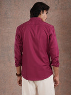 BLAZE Classic Maroon Solid Shirt - BazeLine