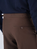Coffee Brown Gurkha Bootcut Pant - BazeLine
