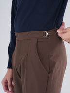 Coffee Brown Gurkha Bootcut Pant - BazeLine