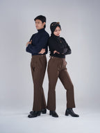 Coffee Brown Gurkha Bootcut Pant - BazeLine