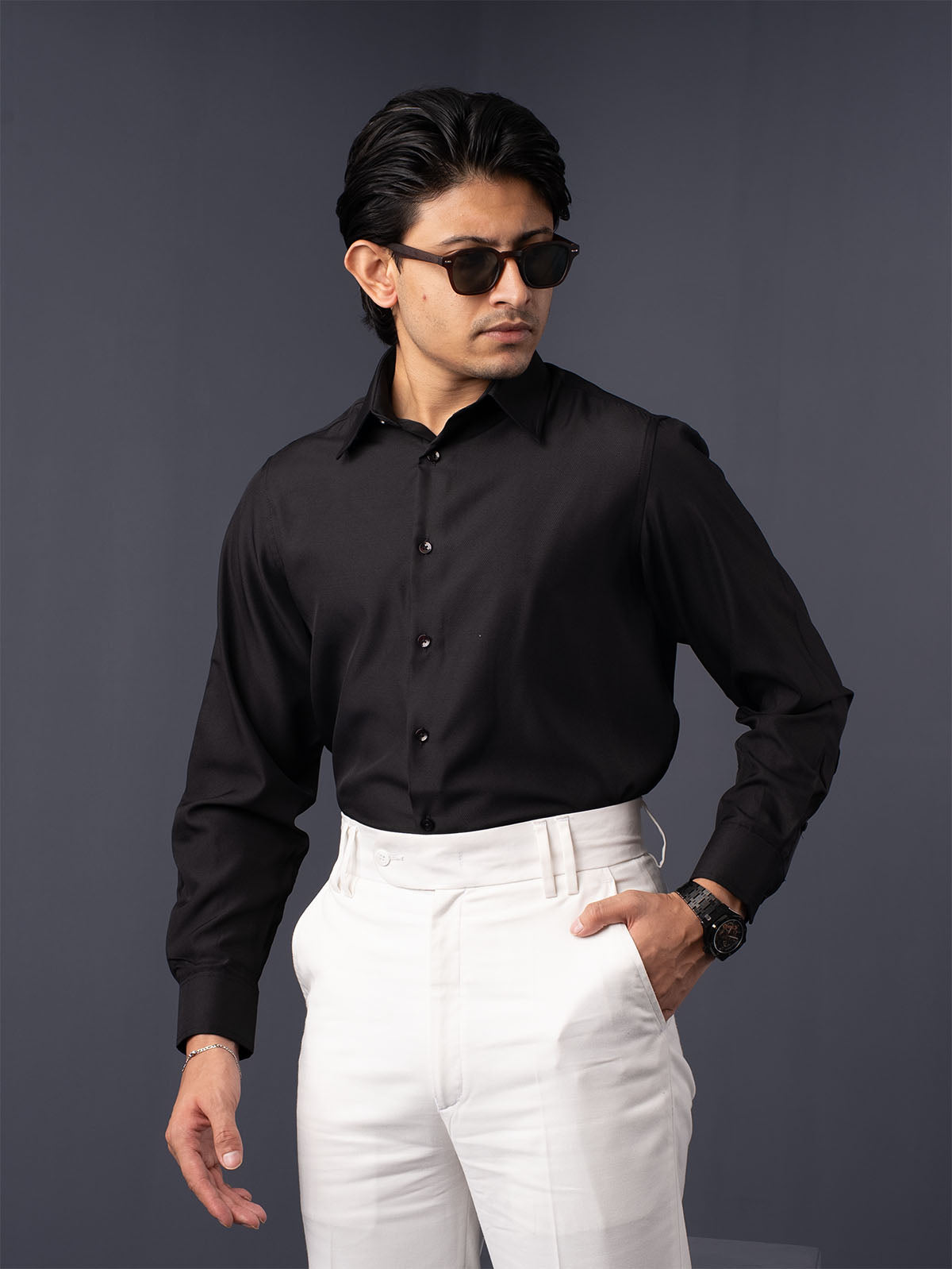 CORE Black Business Formal Shirt - BazeLine