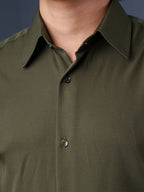 CORE Bottle Green Business Formal Shirt - BazeLine