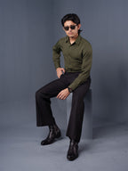 CORE Bottle Green Business Formal Shirt - BazeLine