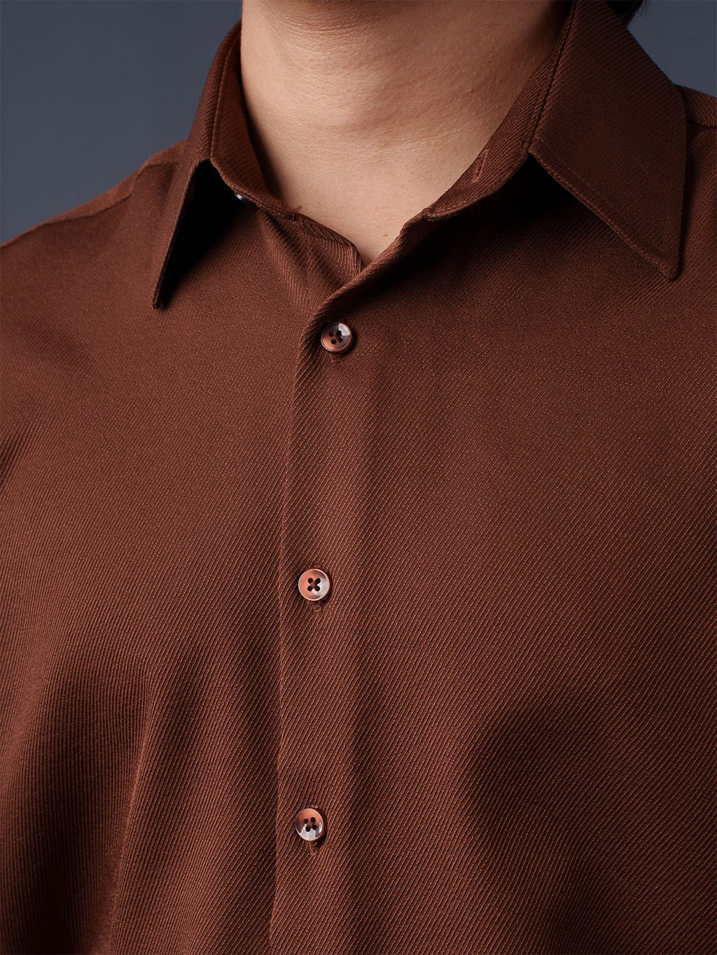 CORE Chocolate Brown Business Formal Shirt - BazeLine