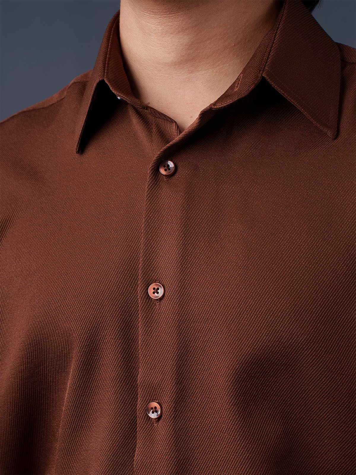CORE Chocolate Brown Business Formal Shirt - BazeLine