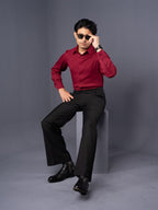 CORE Crimson Red Business Formal Shirt - BazeLine