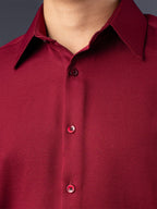 CORE Crimson Red Business Formal Shirt - BazeLine