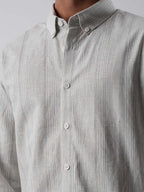 DRIFT Ashline Textured Stripe Shirt - BazeLine