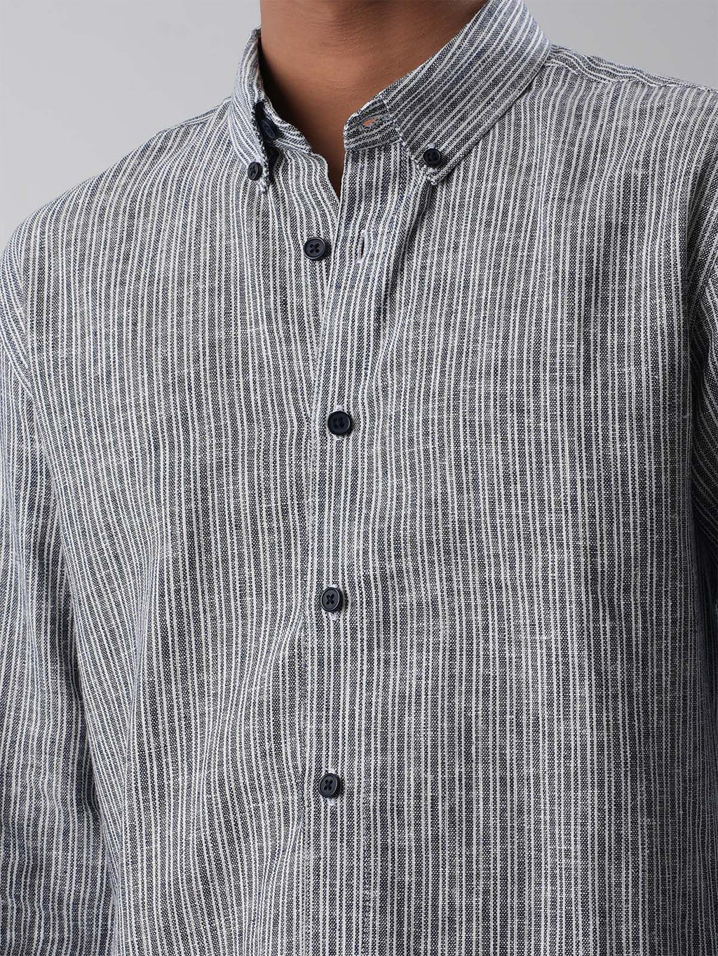 DRIFT Nightfall Textured Stripe Shirt - BazeLine