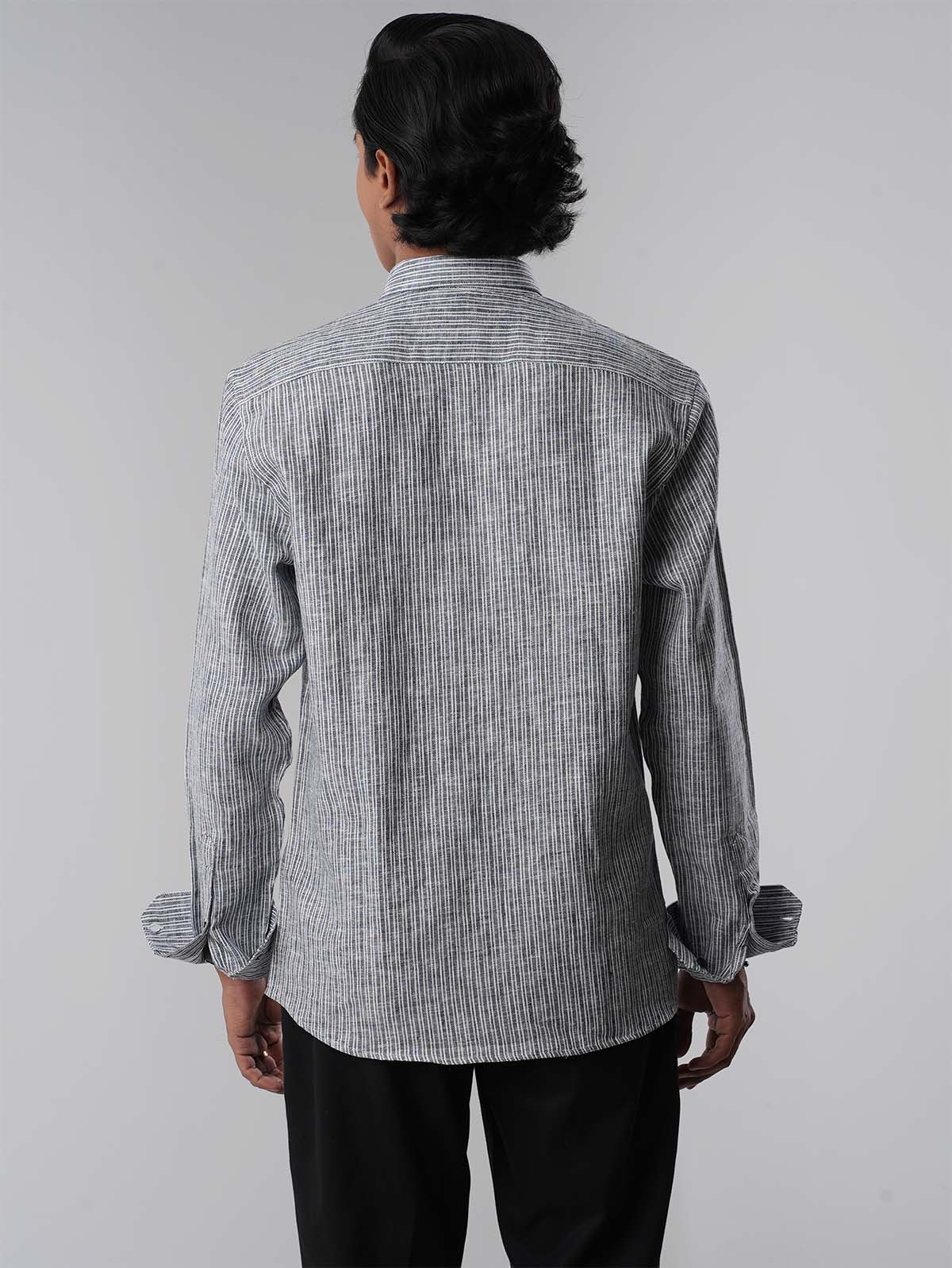 DRIFT Nightfall Textured Stripe Shirt - BazeLine