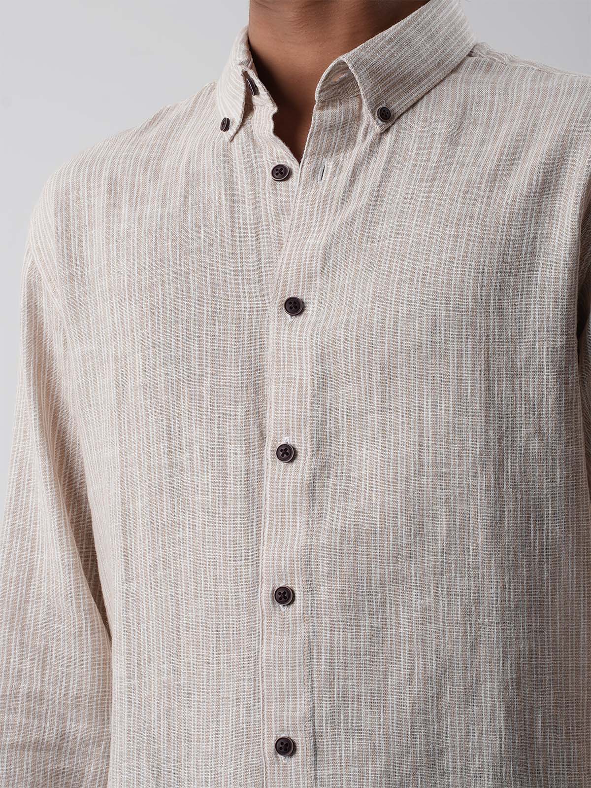 DRIFT Sandrift Textured Stripe Shirt - BazeLine