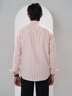 ELEMENT Coral Pink Striped Shirt - BazeLine