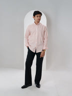 ELEMENT Coral Pink Striped Shirt - BazeLine
