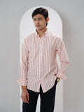 ELEMENT Coral Pink Striped Shirt - BazeLine