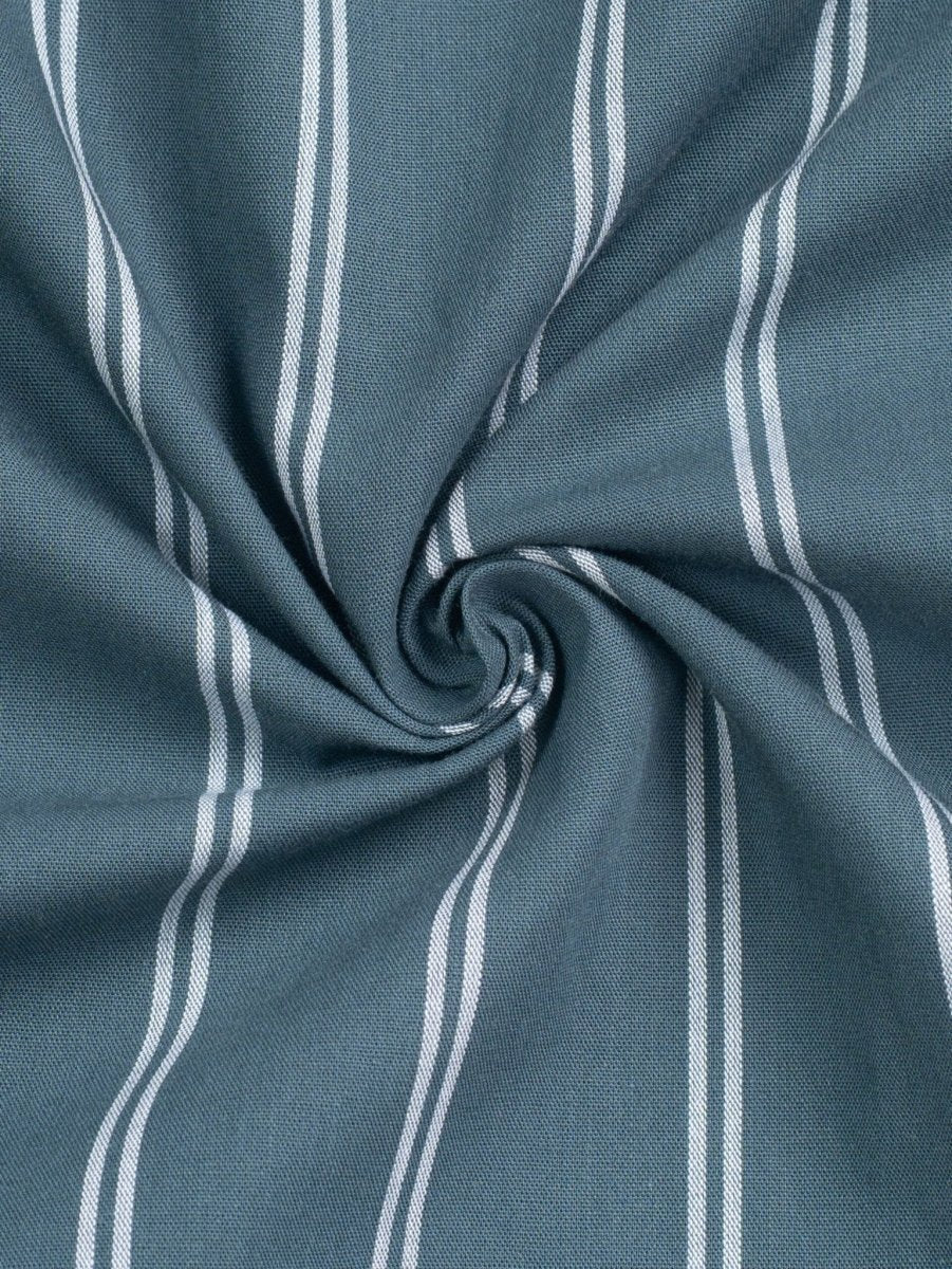 EUPHORIA Forest Teal Stripe Shirt - BazeLine