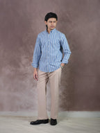 EUPHORIA Skyline Blue Stripe Shirt - BazeLine