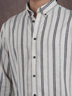 EUPHORIA Stone Ash Stripe Premium Shirt - BazeLine