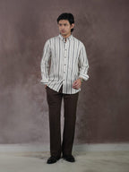 EUPHORIA Stone Ash Stripe Premium Shirt - BazeLine