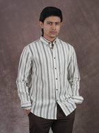 EUPHORIA Stone Ash Stripe Premium Shirt - BazeLine