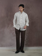 EUPHORIA Stone Ash Stripe Premium Shirt - BazeLine