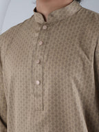 FESTIVE Beige Printed Panjabi - BazeLine