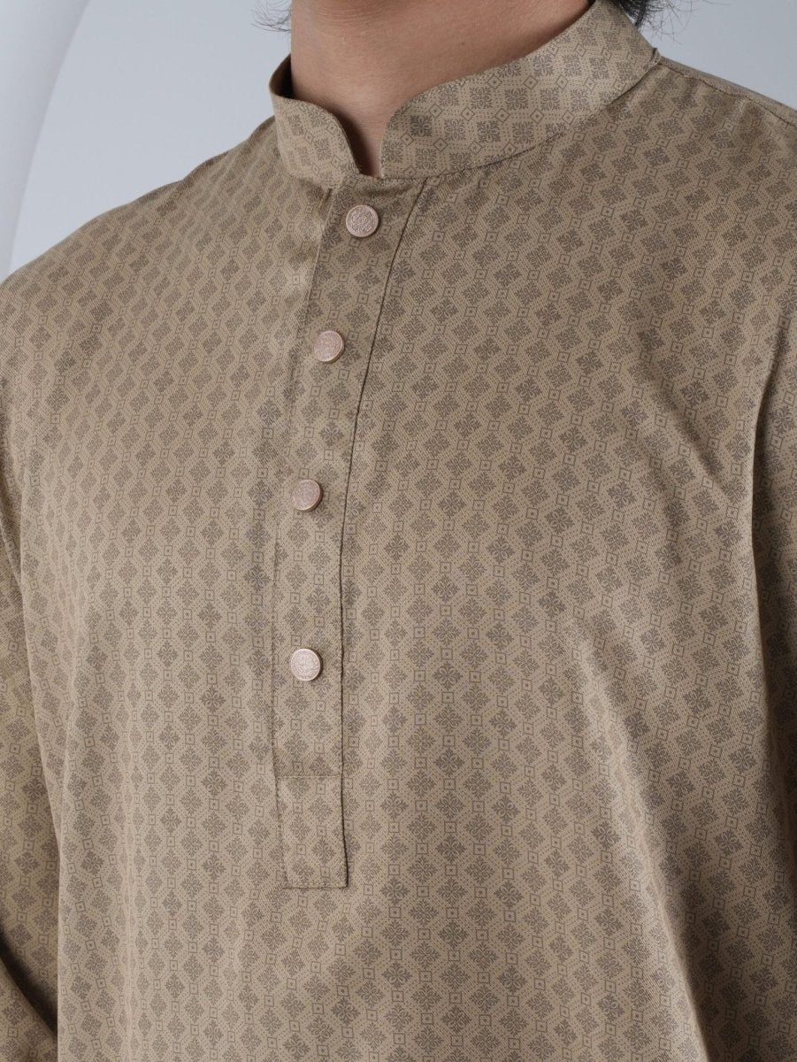 FESTIVE Beige Printed Panjabi - BazeLine