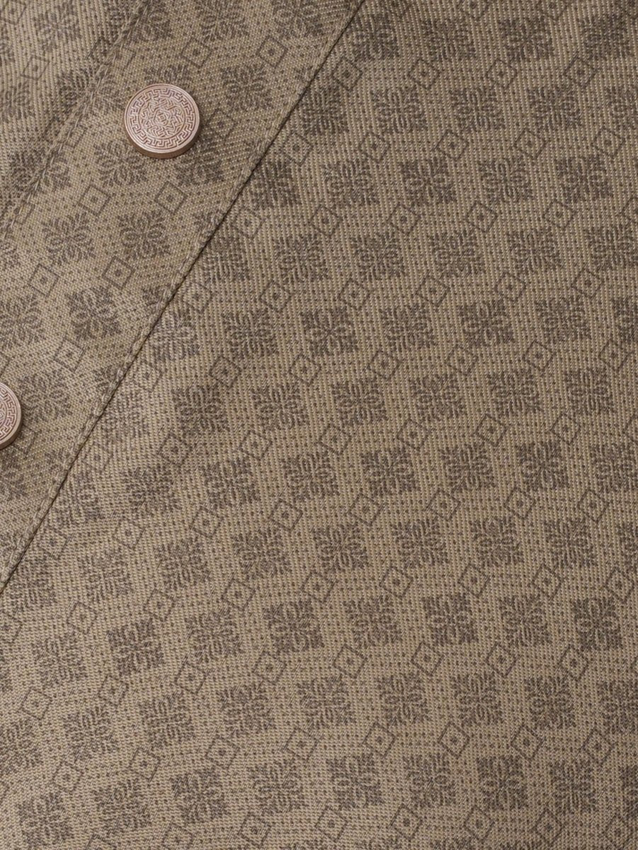 FESTIVE Beige Printed Panjabi - BazeLine