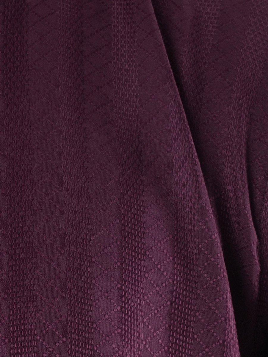 FESTIVE Burgundy Jacquard Panjabi - BazeLine
