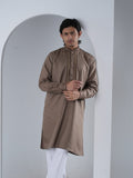 FESTIVE Coffee Brown Embroidered Panjabi - BazeLine