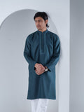 FESTIVE Deep Teal Embroidered Panjabi - BazeLine
