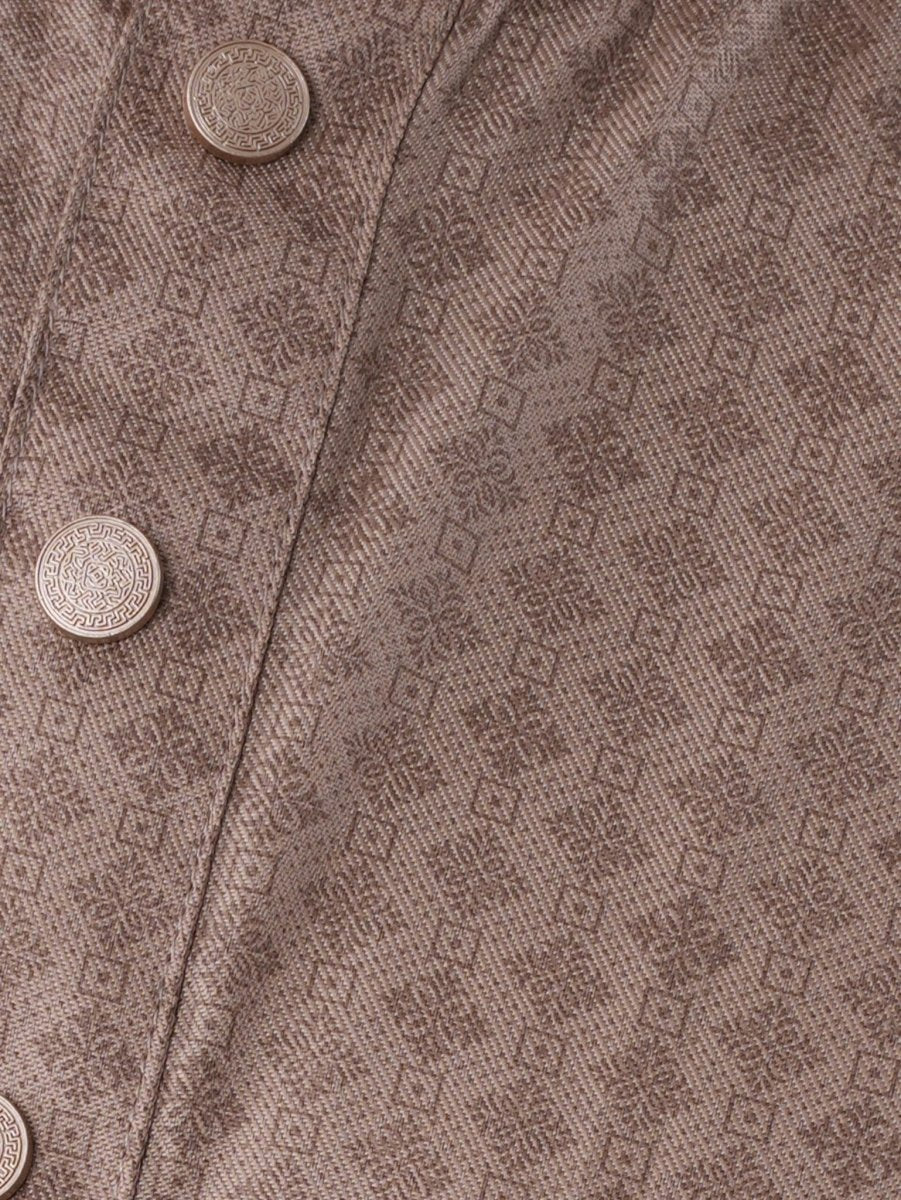 FESTIVE Light Brown Printed Panjabi - BazeLine
