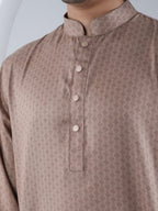 FESTIVE Light Brown Printed Panjabi - BazeLine