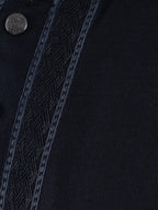FESTIVE Midnight Black Embroidered Panjabi - BazeLine