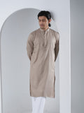 FESTIVE Sand Beige Striped Panjabi - BazeLine