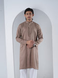 FESTIVE Taupe Striped Panjabi - BazeLine