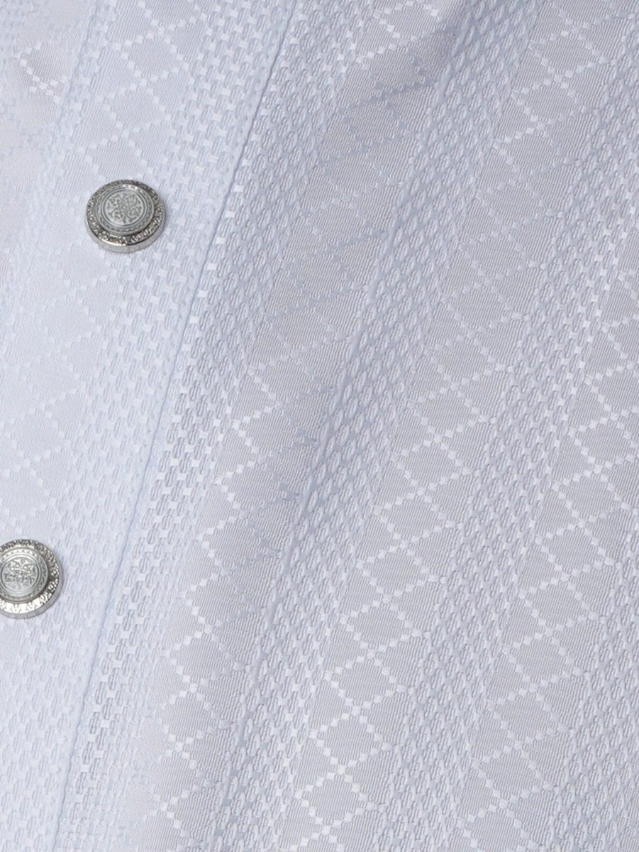 FESTIVE White Jacquard Panjabi - BazeLine
