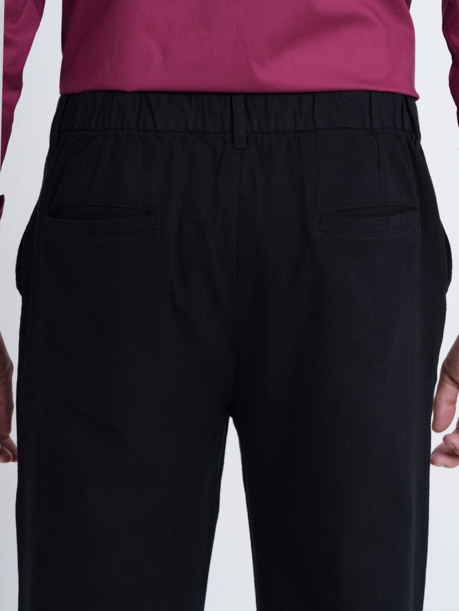 FLEXPANT Black – 4 Pocket Semi Formal Pant - BazeLine