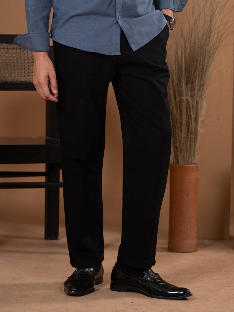 FLEXPANT Black – 4 Pocket Semi Formal Pant - BazeLine