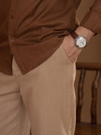 FLEXPANT Khaki – 4 Pocket Semi Formal Pant - BazeLine