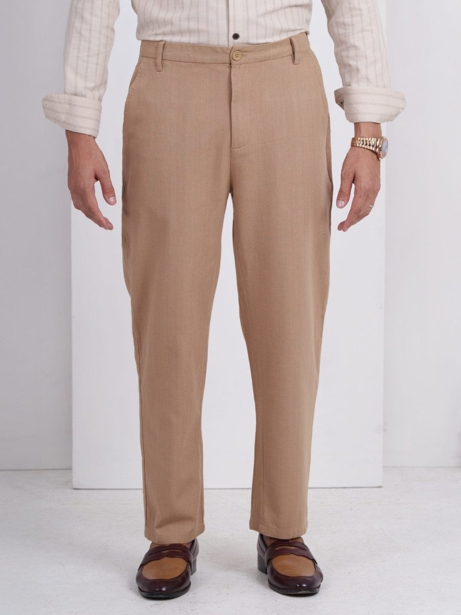 FLEXPANT Khaki – 4 Pocket Semi Formal Pant - BazeLine