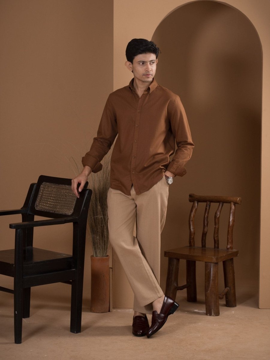 FLEXPANT Khaki – 4 Pocket Semi Formal Pant - BazeLine