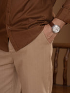 FLEXPANT Khaki – 4 Pocket Semi Formal Pant - BazeLine
