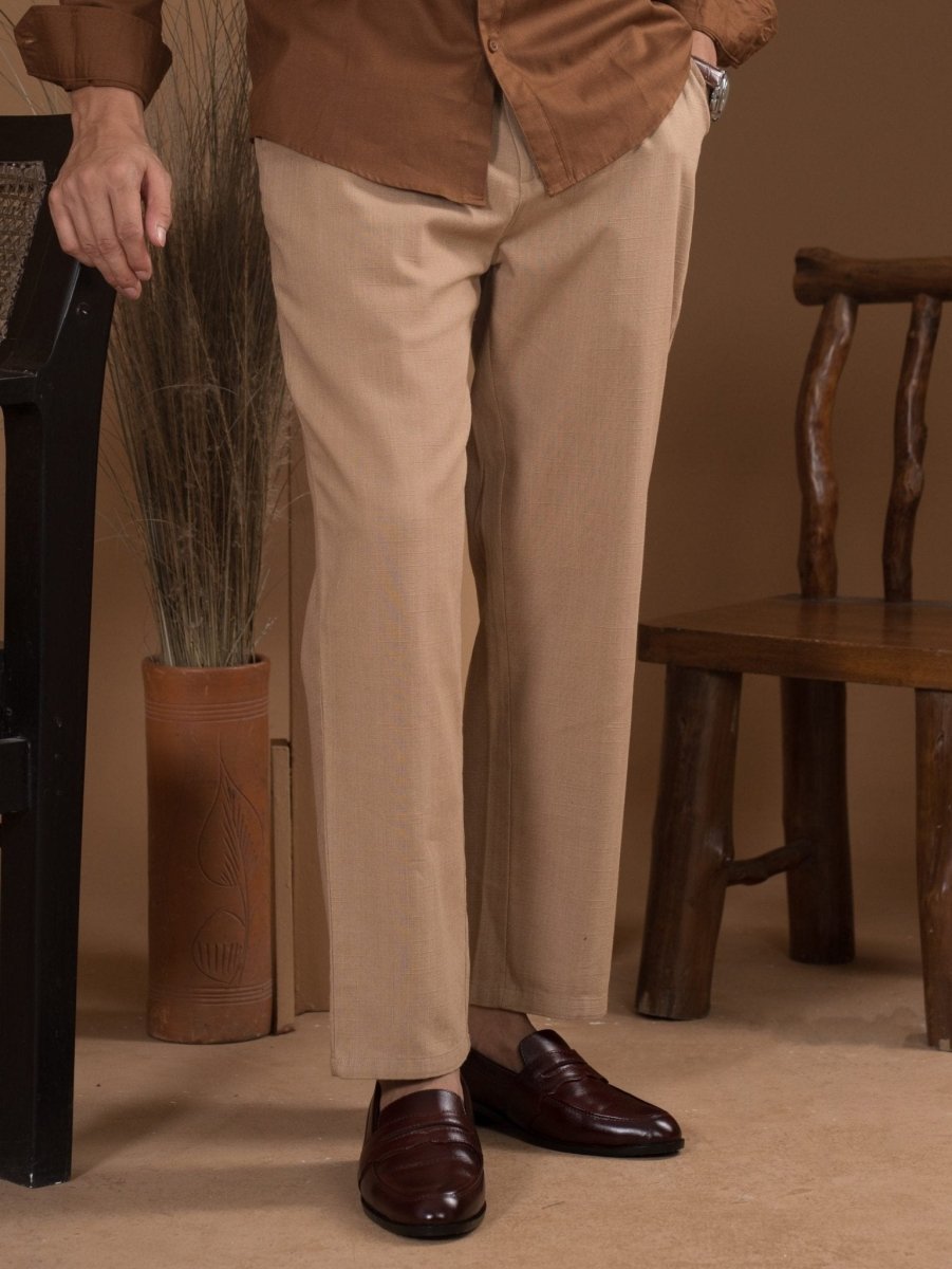 FLEXPANT Khaki – 4 Pocket Semi Formal Pant - BazeLine