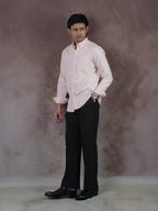 GRACE Blush Ivory Stripe Shirt - BazeLine